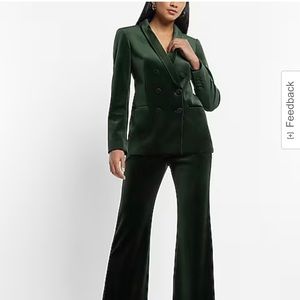 Express Double Breasted Velvet Blazer